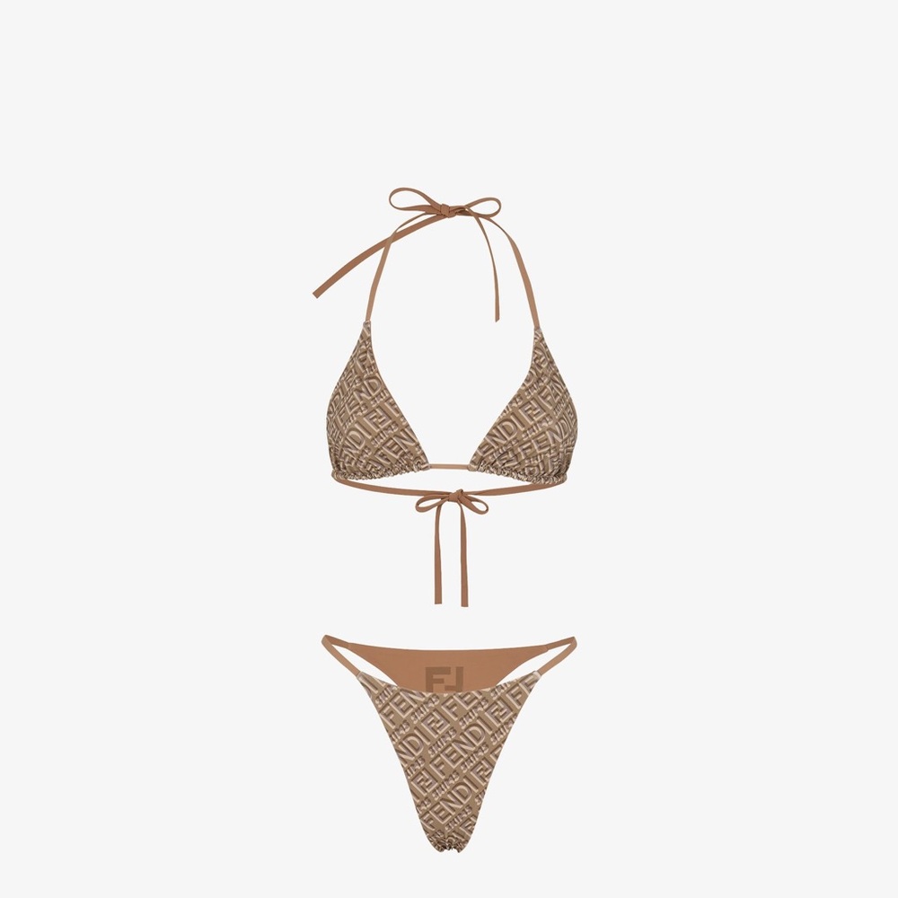 FENDI X SKIMS REVERSIBLE TWO-PIECE SWIMSUIT CALIFORNIA SMALL